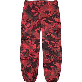 Pantalones Supreme Cargo Pant Rojos Camuflados | MX197EX