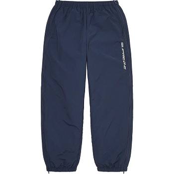 Pantalones Supreme Full Zip Baggy Warm Up Pant Azul Marino | MX161LH