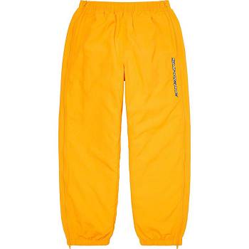 Pantalones Supreme Full Zip Baggy Warm Up Pant Amarillos | MX162ZG