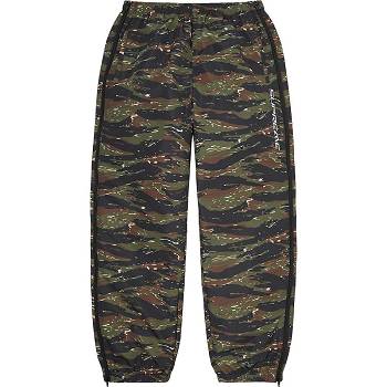 Pantalones Supreme Full Zip Baggy Warm Up Pant Verdes Camuflados | MX163XF