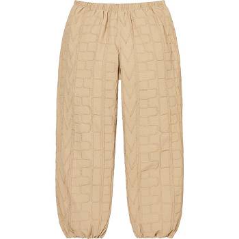 Pantalones Supreme Repeat Stitch Pista Pant Marrom | MX193NB