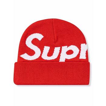 Sombreros Supreme Big Logo Beanie Rojos | MX478BC