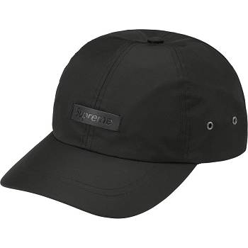 Sombreros Supreme Cuero Patch 6-Panel Negros | MX470HK