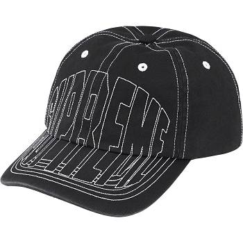 Sombreros Supreme Visor Stitch 6-Panel Negros | MX467DN