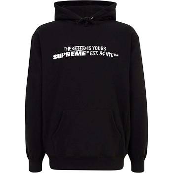 Sudadera Con Capucha Supreme The World Is Yours Printed Negros | MX128SO