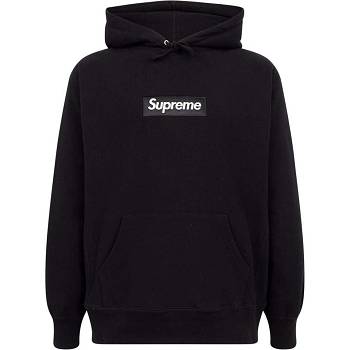 Sudadera Con Capucha Supreme White Logo Negros | MX130FM