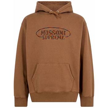 Sudadera Con Capucha Supreme x Missoni Logo Marrom | MX135LH