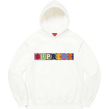 Sudaderas Supreme Beaded Encapuchado Blancos | MX319XF