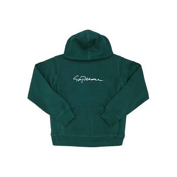 Sudaderas Supreme Classic Script Encapuchado Verdes | MX323NB