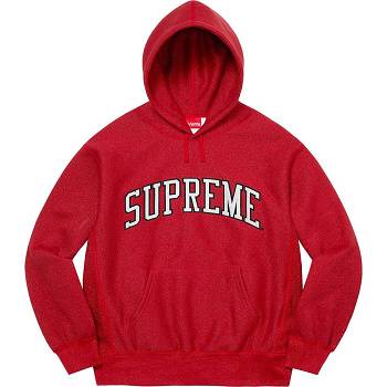 Sudaderas Supreme Glitter Arc Encapuchado Rojos | MX295VD