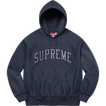 Sudaderas Supreme Glitter Arc Encapuchado Azul Marino | MX296BC