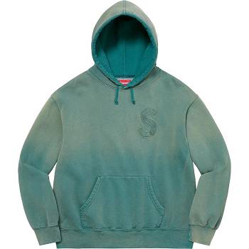 Sudaderas Supreme Overdyed S Logo Encapuchado Azul Marino | MX311DN