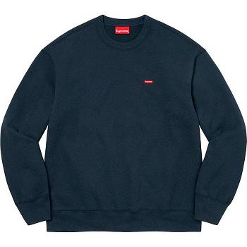 Sudaderas Supreme Small Box Crewneck Azul Marino | MX307OR