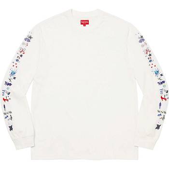 Suéteres Supreme AOI Icons L/S Top Blancos | MX276RW