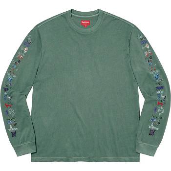 Suéteres Supreme AOI Icons L/S Top Verdes | MX278YU