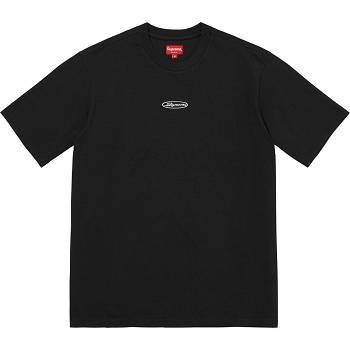 Suéteres Supreme Oval Logo S/S Top Negros | MX254IS